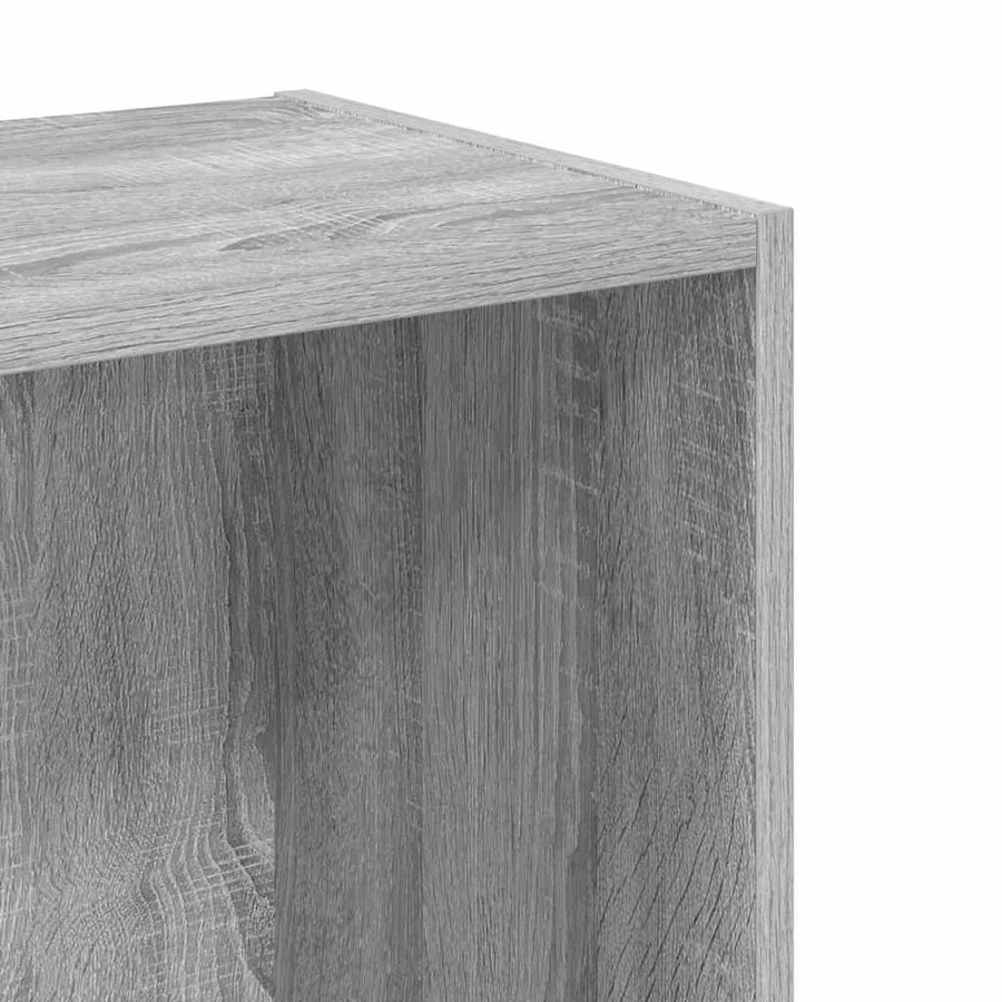 Bibliothèque sonoma gris 40x30x77 cm bois d'ingénierie - 7