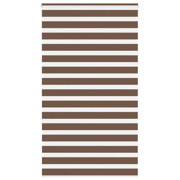Store zèbre marron 130x230cm largeur du tissu 125,9cm polyester