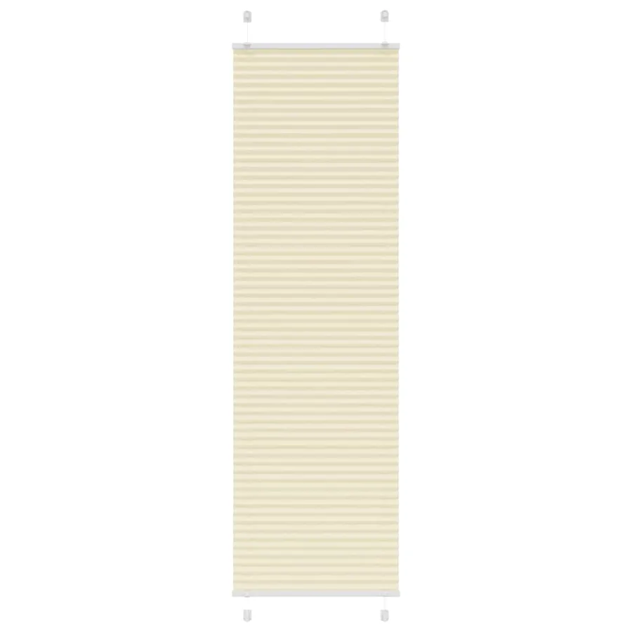 Store plissé crème 60x200 cm largeur du tissu 59,4 cm polyester