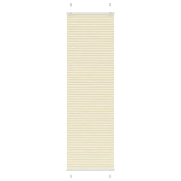 Store plissé crème 60x200 cm largeur du tissu 59,4 cm polyester