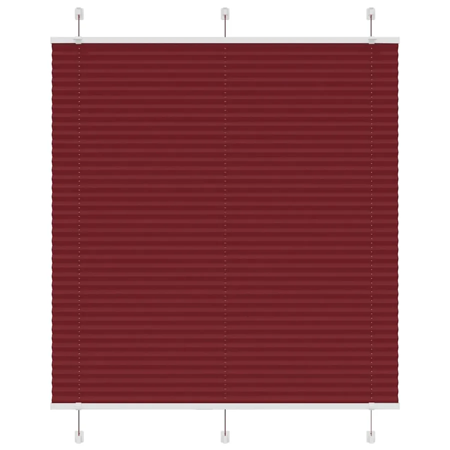Store plissé rouge bordeaux 120x150 cm largeur du tissu 119,4cm