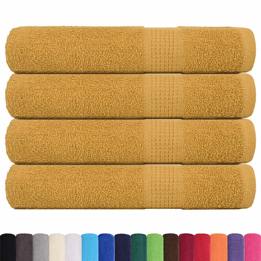 Serviettes FROGN 4 pcs doré 100x200 cm 360 g/m² - 2