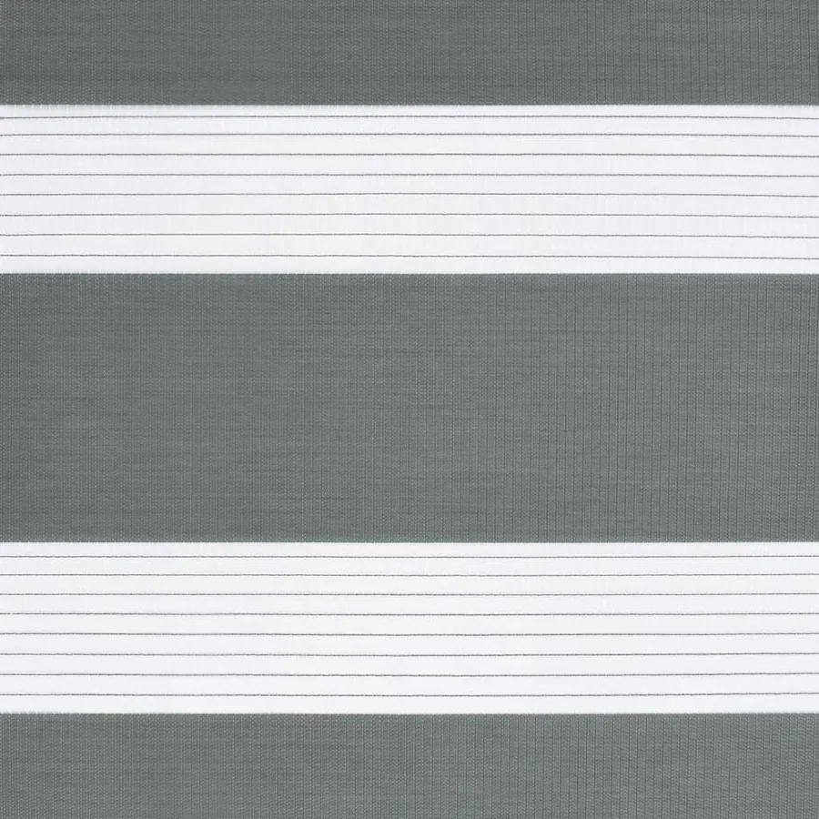 Store zèbre gris foncé largeur du tissu 115,9 cm polyester - 15