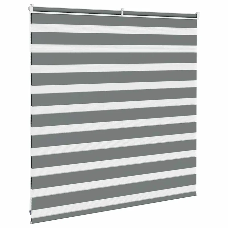 Store zèbre gris foncé largeur du tissu 140,9 cm polyester - 4