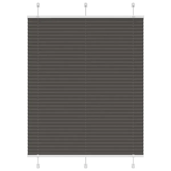 Store plissé noir 105x150 cm largeur du tissu 104,4cm polyester