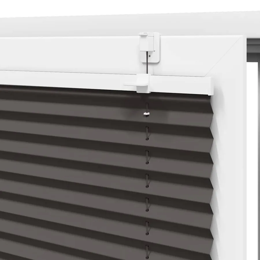 Store plissé noir 105x150 cm largeur du tissu 104,4cm polyester - 9