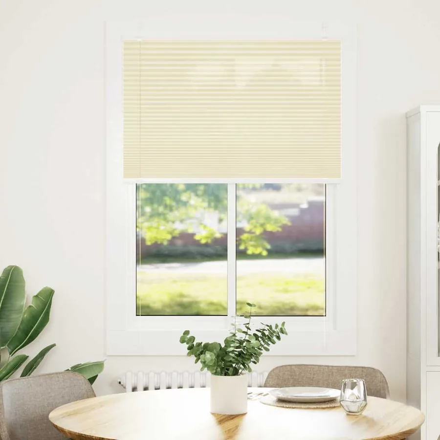 Store plissé crème 90x150 cm largeur du tissu 89,4 cm polyester - 2