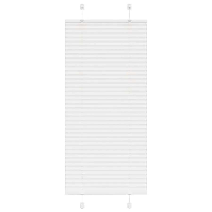 Store plissé blanc 55x100 cm largeur du tissu 54,4 cm polyester