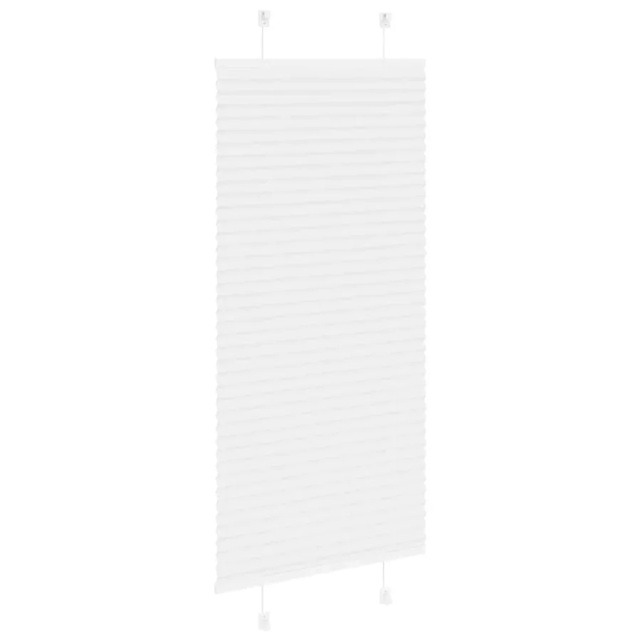 Store plissé blanc 55x100 cm largeur du tissu 54,4 cm polyester - 4