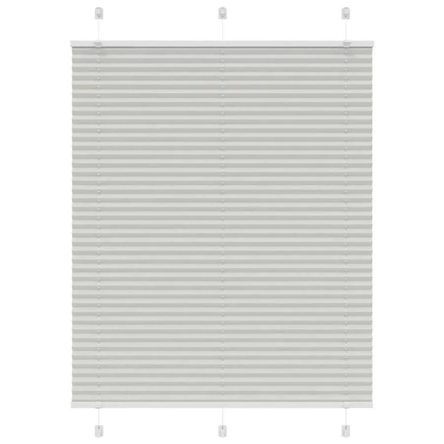 Store plissé gris clair 110x100cm largeur du tissu 109,4cm