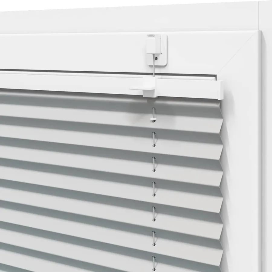 Store plissé gris clair 110x100cm largeur du tissu 109,4cm - 10