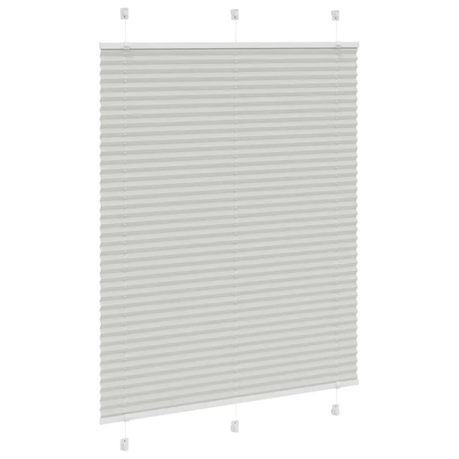 Store plissé gris clair 110x100cm largeur du tissu 109,4cm - 3