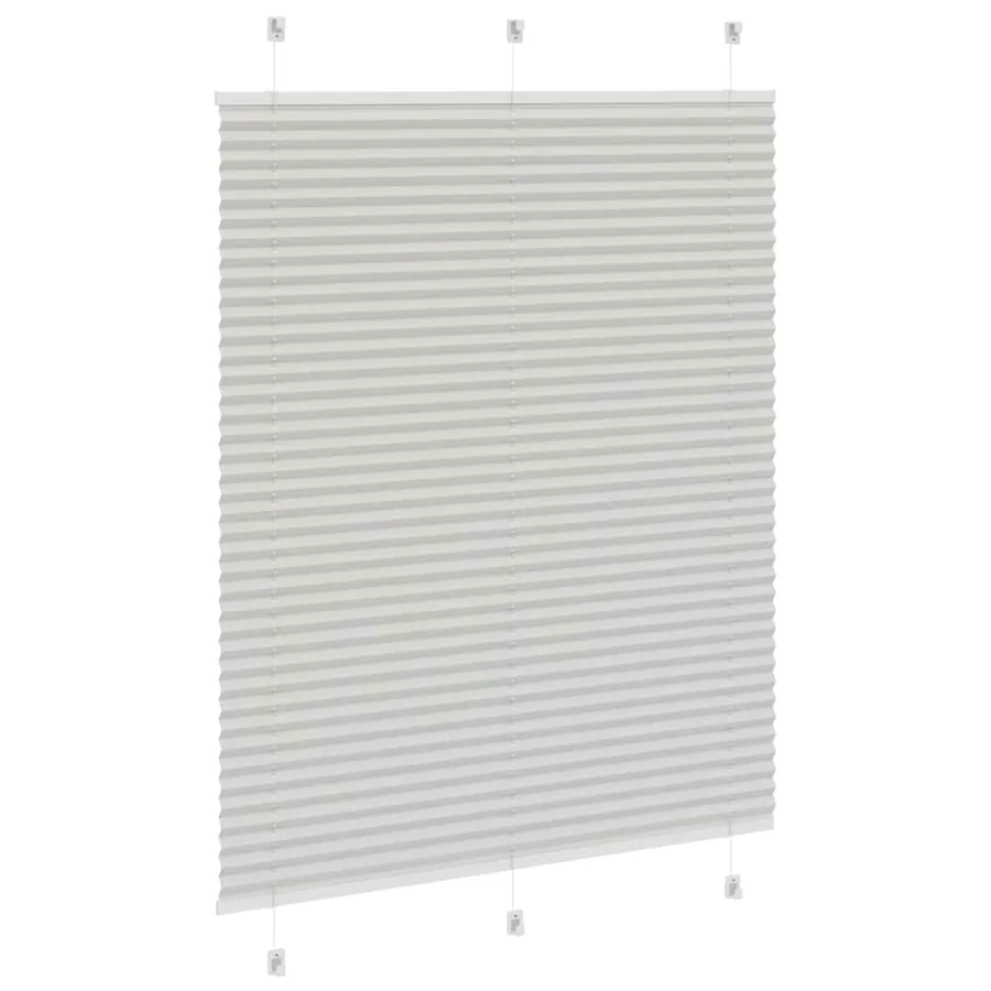 Store plissé gris clair 110x100cm largeur du tissu 109,4cm - 4