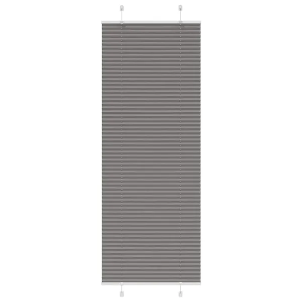 Store plissé anthracite 75x200 cm largeur du tissu 74,4 cm