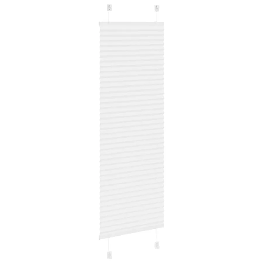 Store plissé blanc 40x150 cm largeur du tissu 39,4 cm polyester - 4