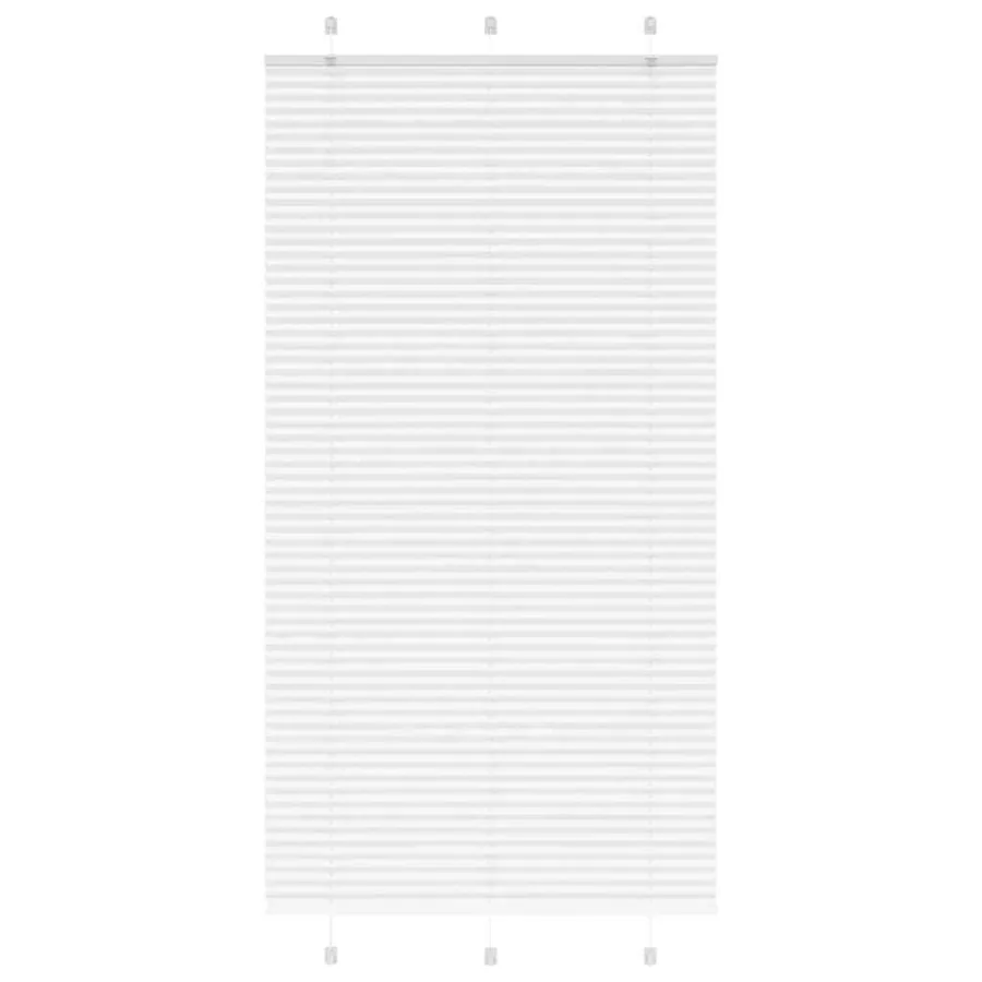 Store plissé blanc 110x200cm largeur du tissu 109,4cm polyester