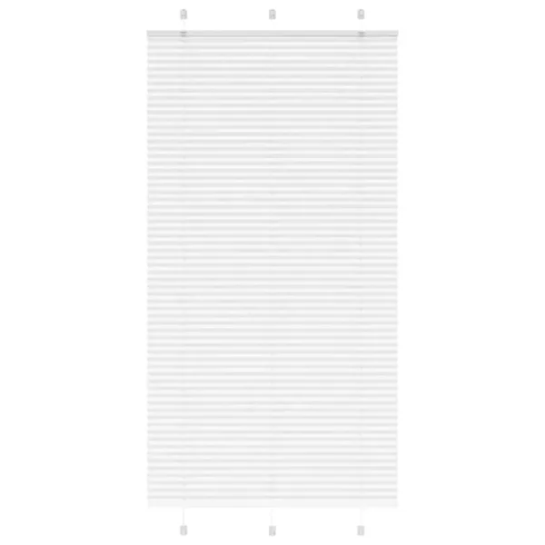 Store plissé blanc 110x200cm largeur du tissu 109,4cm polyester