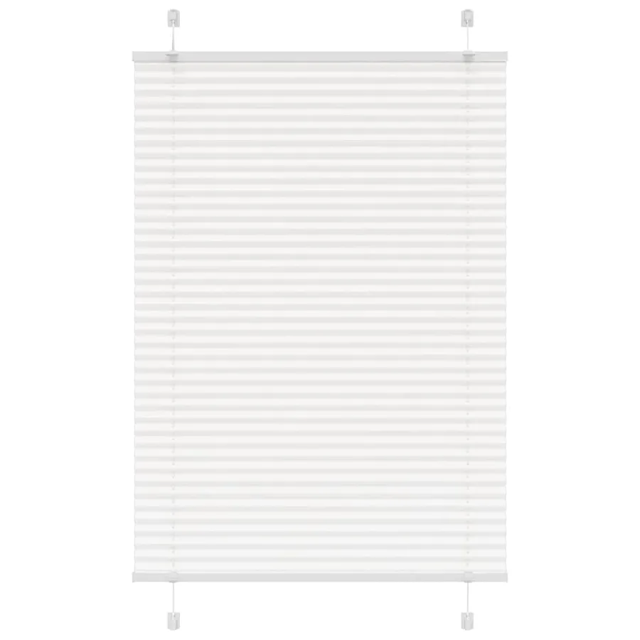 Store plissé blanc 90x100 cm largeur du tissu 89,4 cm polyester - 4