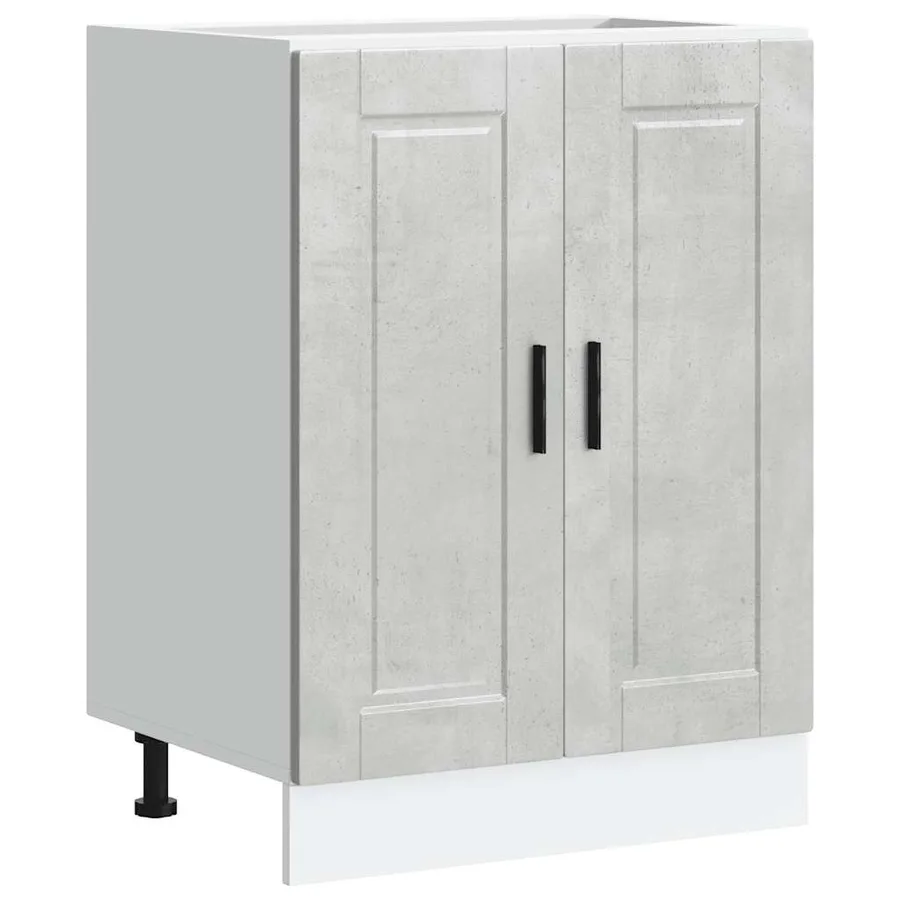 Armoire de cuisine Porto gris béton bois d'ingénierie - 2
