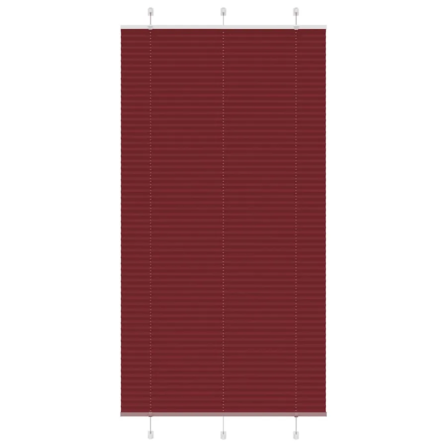 Store plissé rouge bordeaux 105x200 cm largeur du tissu 104,4cm