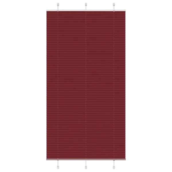 Store plissé rouge bordeaux 105x200 cm largeur du tissu 104,4cm