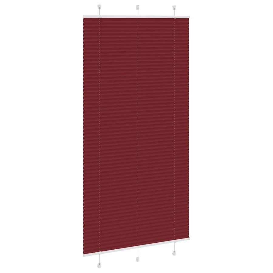 Store plissé rouge bordeaux 105x200 cm largeur du tissu 104,4cm - 3