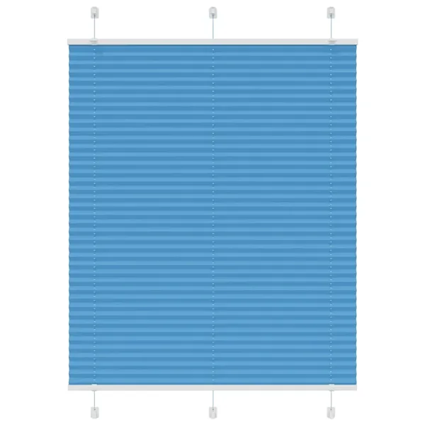 Store plissé bleu 105x100 cm largeur du tissu 104,4cm polyester