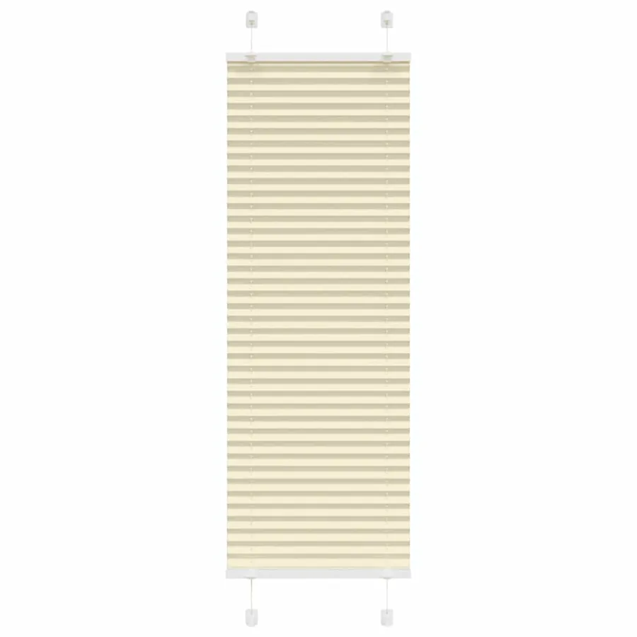 Store plissé crème 45x100 cm largeur du tissu 44,4 cm polyester