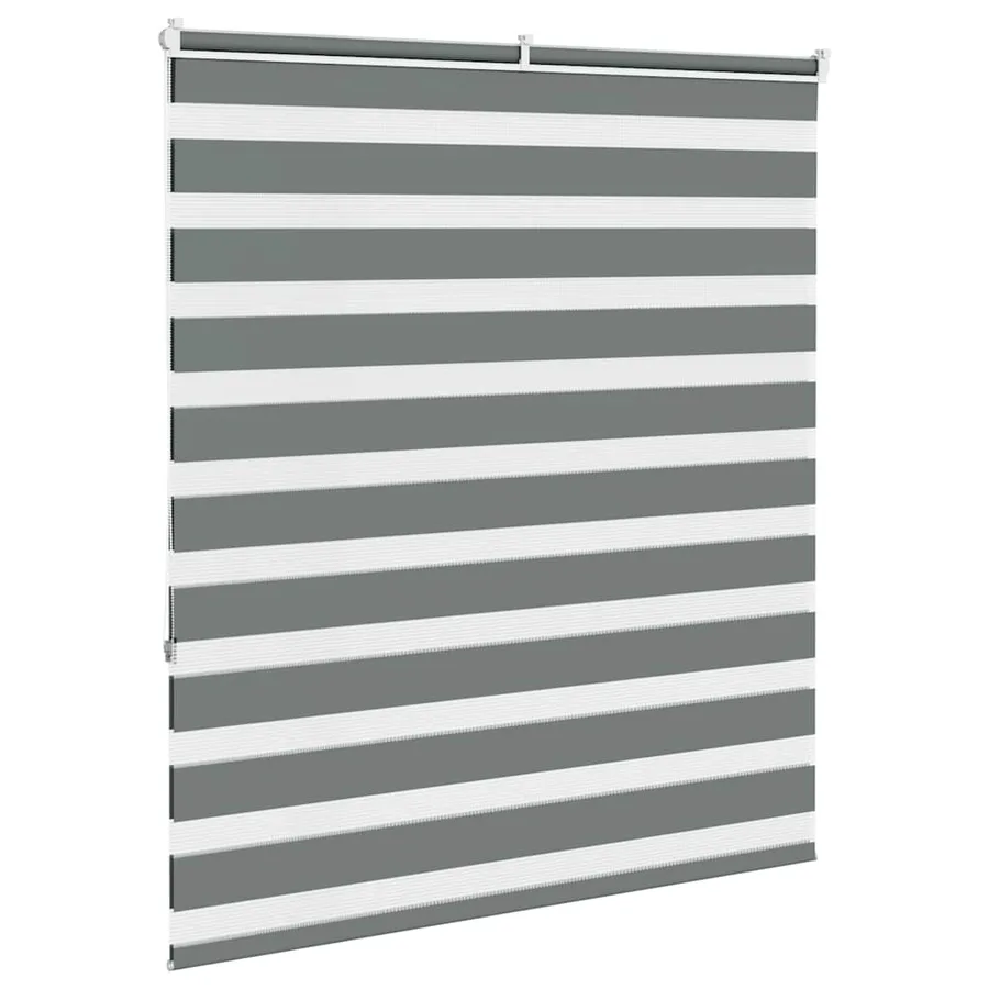 Store zèbre gris foncé largeur du tissu 115,9 cm polyester - 4