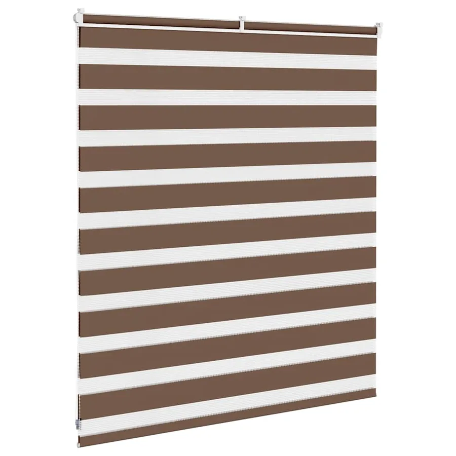 Store zèbre marron 120x100cm largeur du tissu 115,9cm polyester - 4