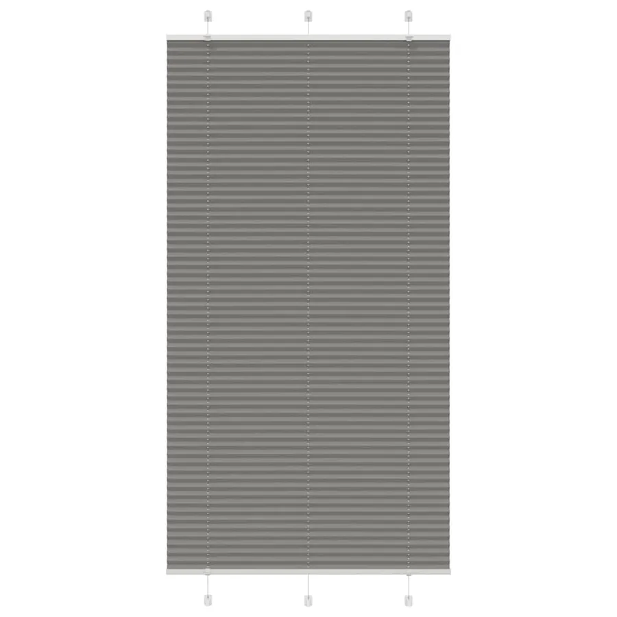Store plissé anthracite 105x200 cm largeur du tissu 104,4 cm