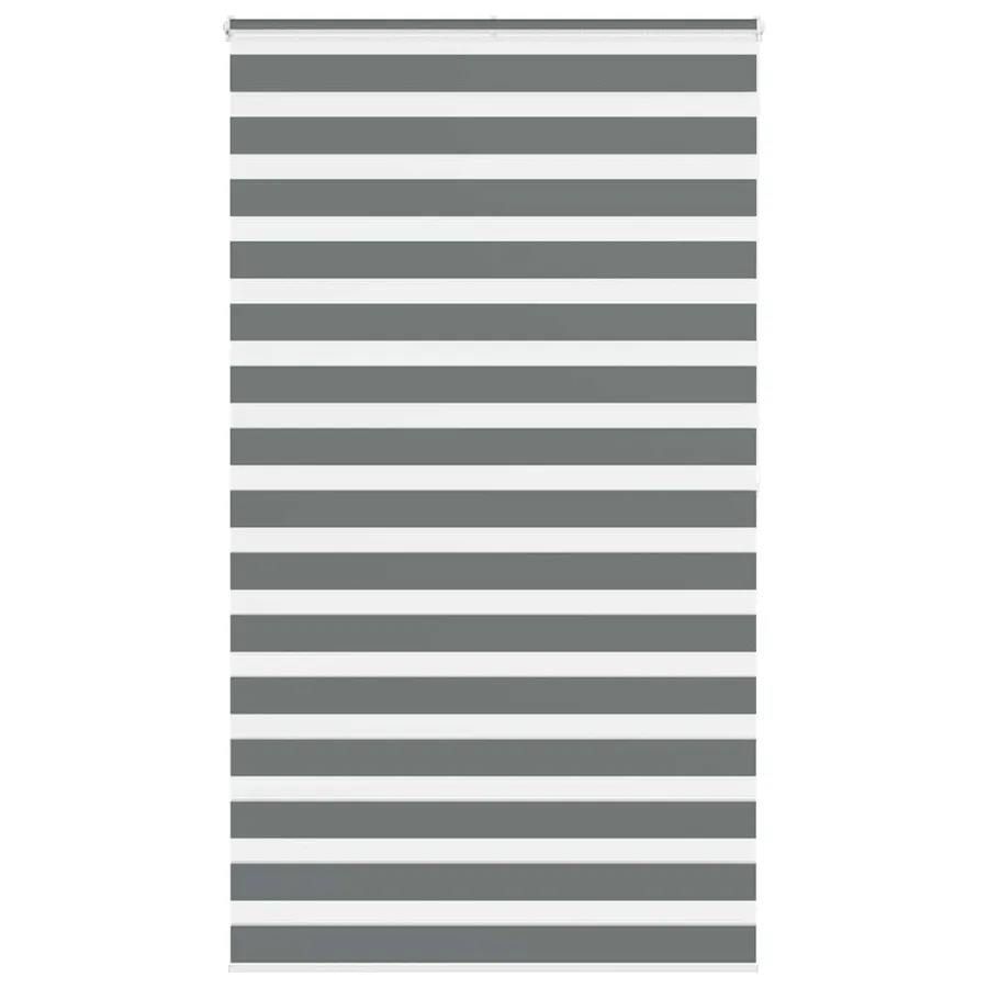 Store zèbre gris foncé largeur du tissu 125,9 cm polyester