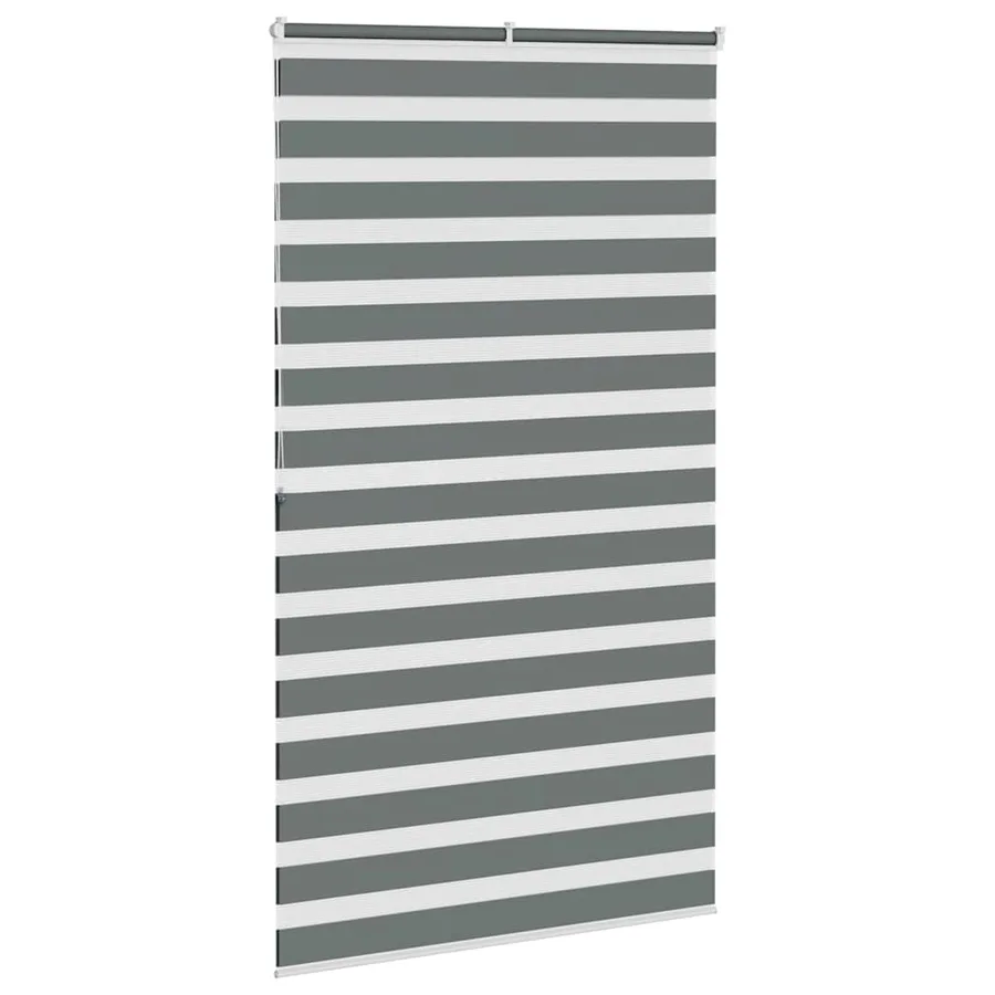 Store zèbre gris foncé largeur du tissu 125,9 cm polyester - 4