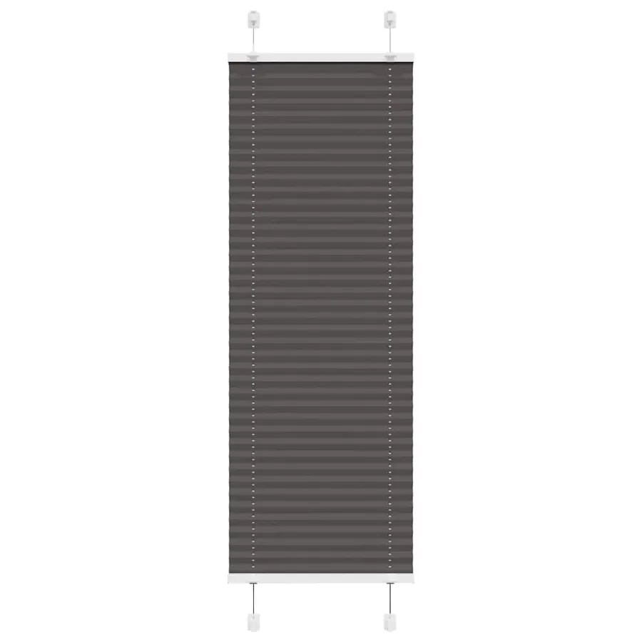 Store plissé noir 40x150 cm largeur du tissu 39,4 cm polyester