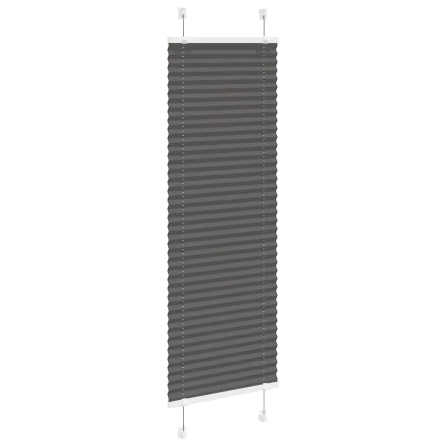 Store plissé noir 40x150 cm largeur du tissu 39,4 cm polyester - 3