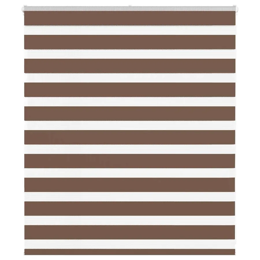 Store zèbre marron 135x100cm largeur du tissu 130,9cm polyester