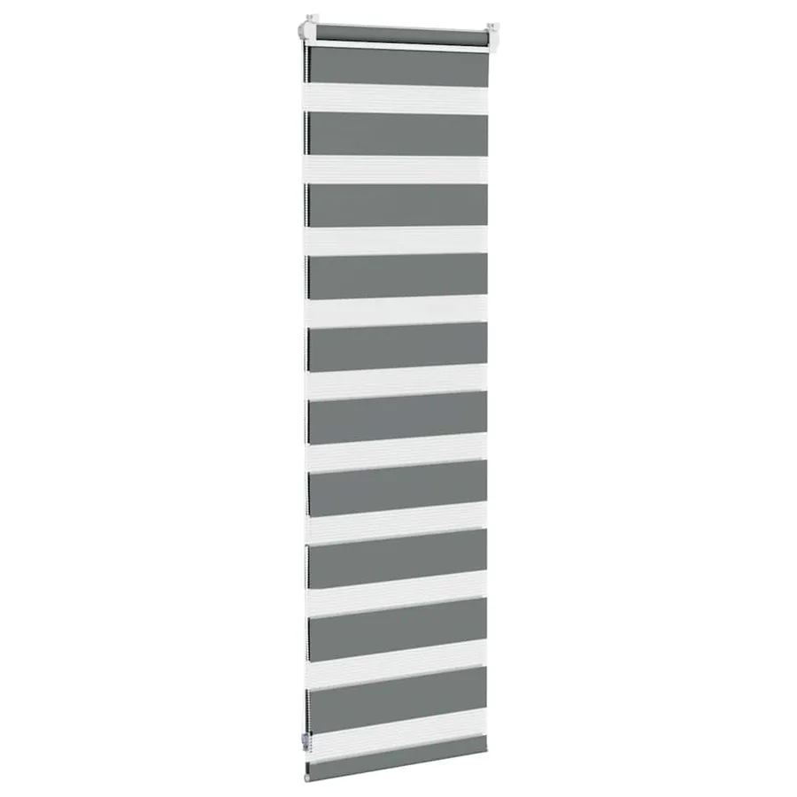 Store zèbre gris foncé largeur du tissu 35,9 cm polyester - 4