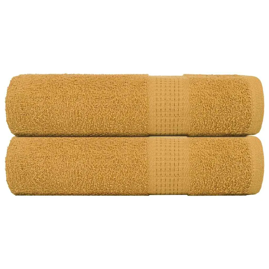Serviettes de bain FROGN 2 pcs doré 100x150 cm 360 g/m²