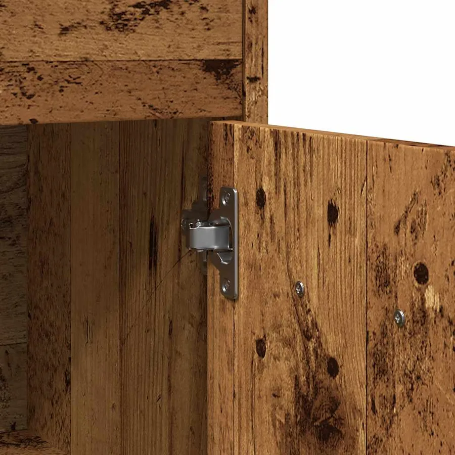 Armoire de salle de bain vieux bois 60x33x80 cm bois ingénierie - 9