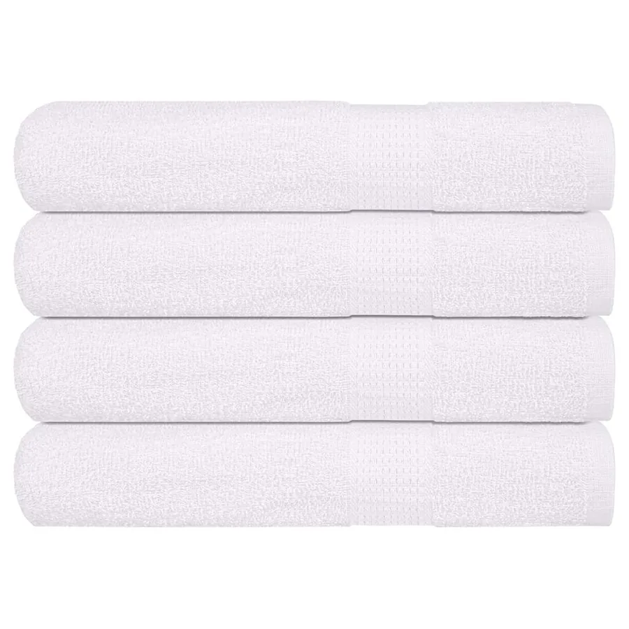 Serviettes FROGN 4 pcs blanc 100x200 cm 360 g/m²