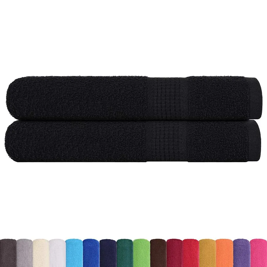 Serviettes FROGN 2 pcs noir 100x200 cm 360 g/m² - 2