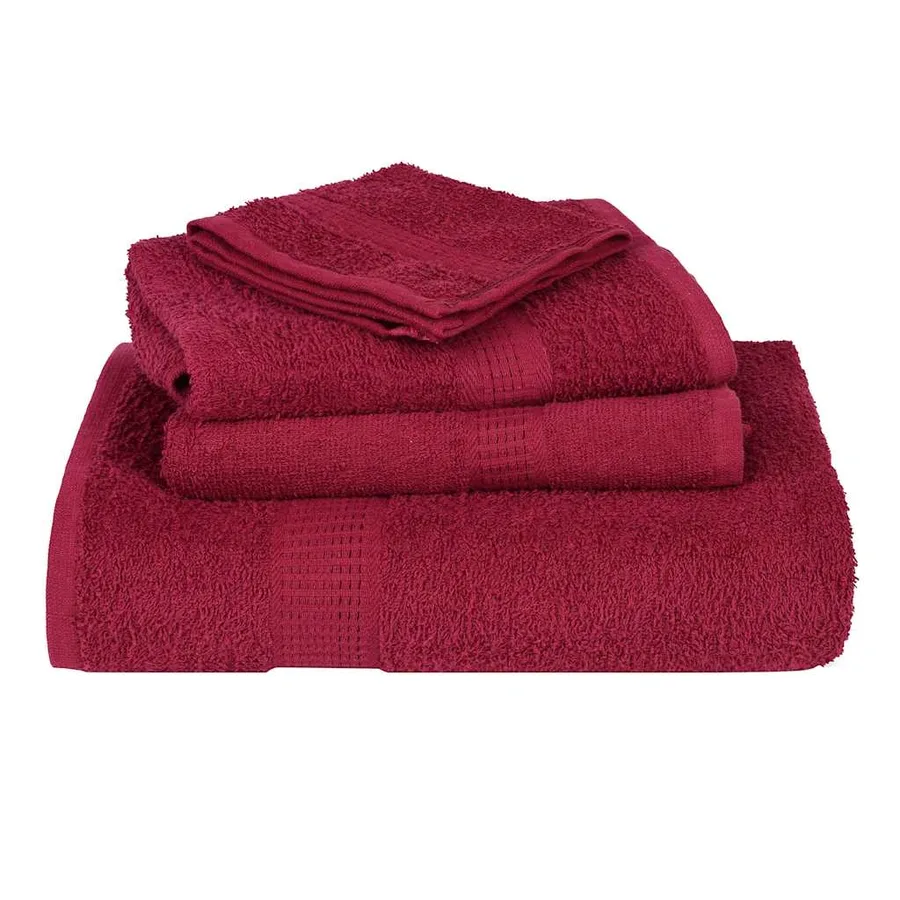 Serviettes de bain FROGN 2 pcs bordeaux 100x150cm 360 g/m² - 4