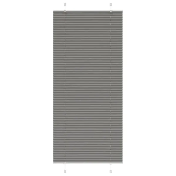 Store plissé anthracite 85x200 cm largeur du tissu 84,4 cm