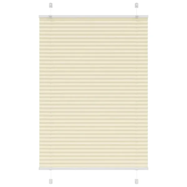 Store plissé crème 90x100 cm largeur du tissu 89,4 cm polyester