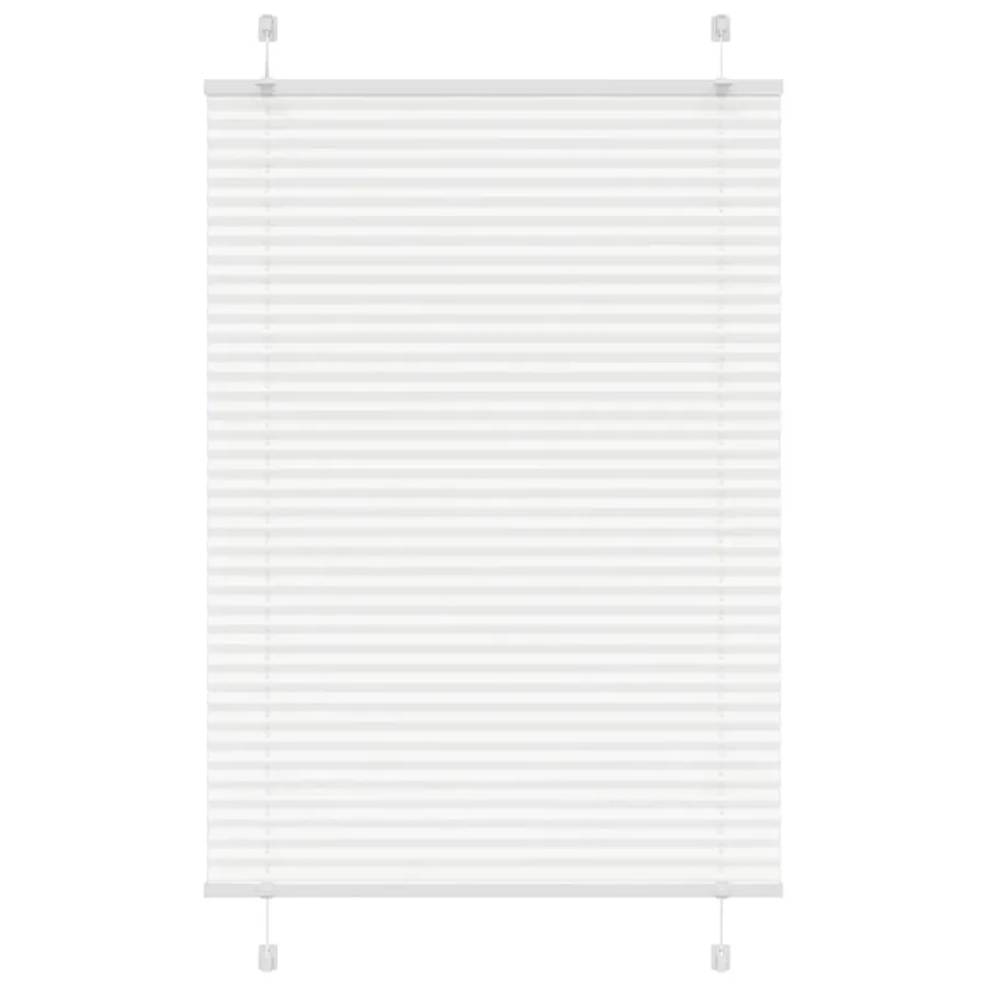 Store plissé blanc 100x100 cm largeur du tissu 99,4cm polyester
