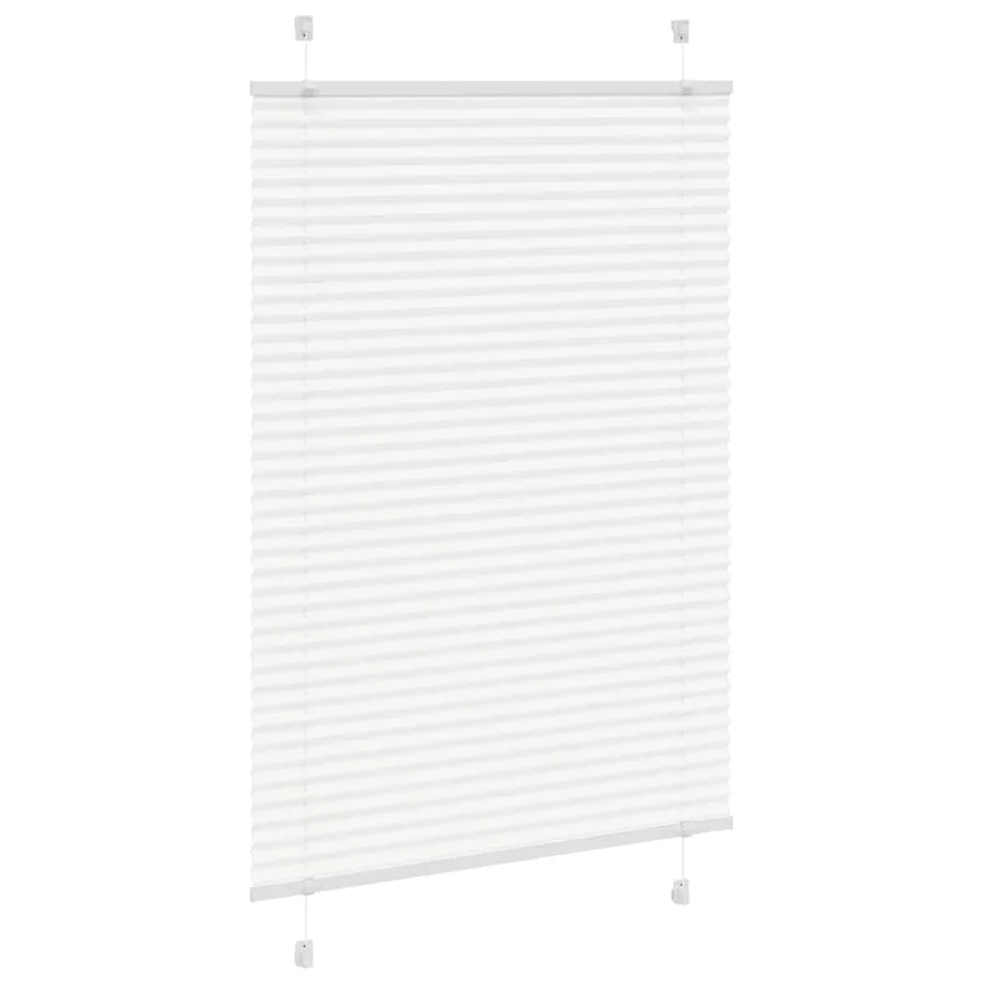 Store plissé blanc 100x100 cm largeur du tissu 99,4cm polyester - 3
