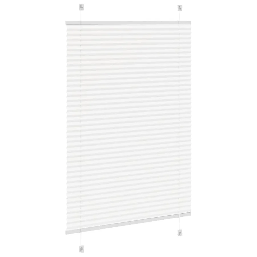Store plissé blanc 100x100 cm largeur du tissu 99,4cm polyester - 4