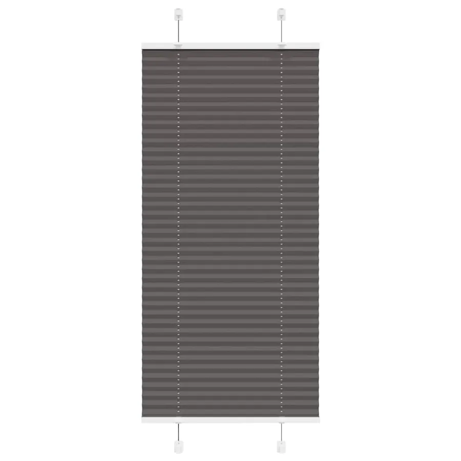 Store plissé noir 65x100 cm largeur du tissu 64,4 cm polyester