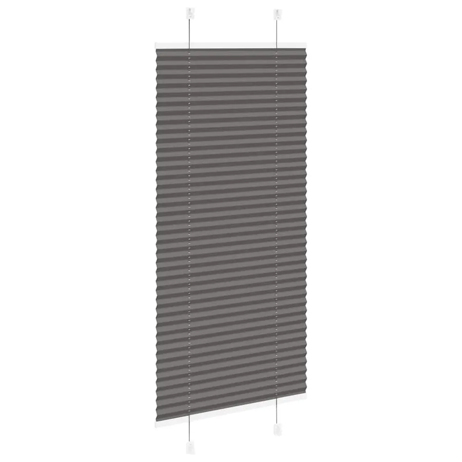 Store plissé noir 65x100 cm largeur du tissu 64,4 cm polyester - 4