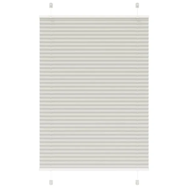 Store plissé gris clair 100x100 cm largeur du tissu 99,4cm